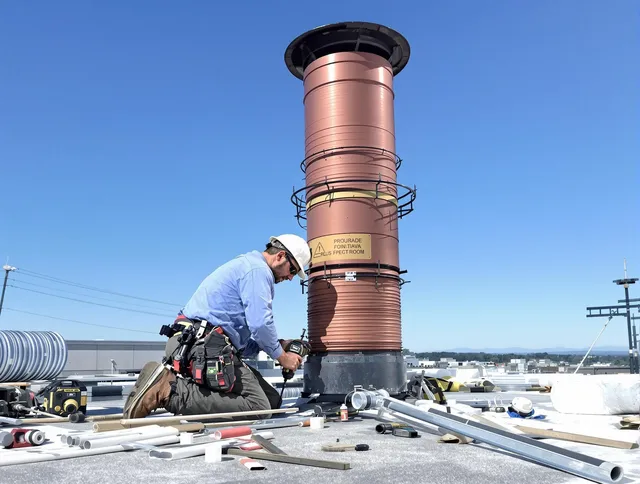 Installed chimney liner by Laguna Hills Chimney Sweep in Laguna Hills, CA