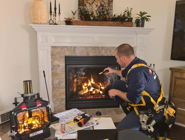 Safety-focused fireplace inspection by Laguna Hills Chimney Sweep in Laguna Hills, CA
